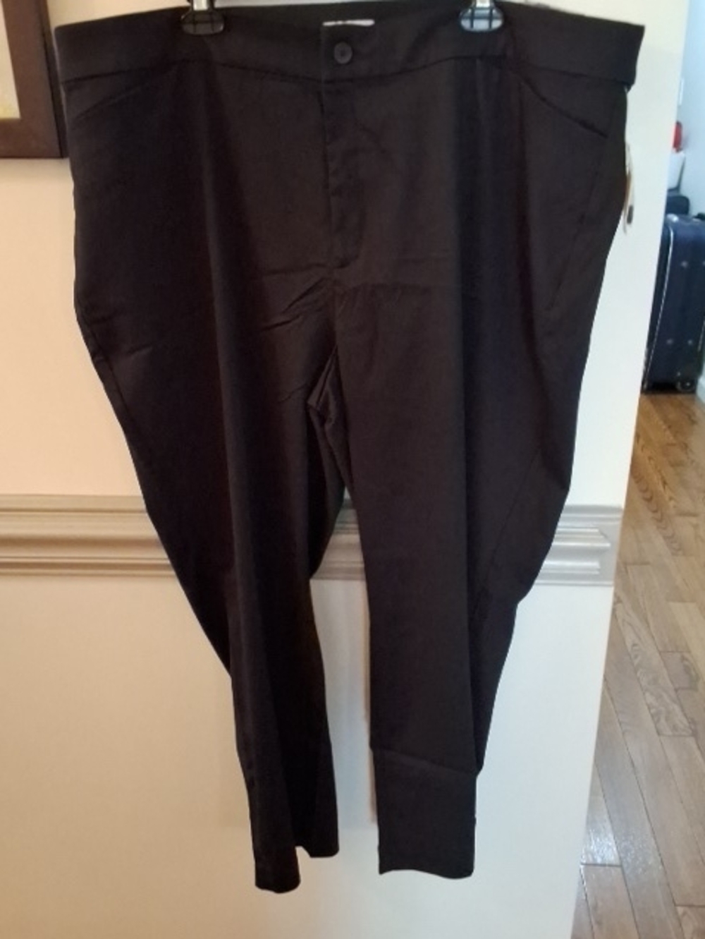 Catherines Black Straight Leg Women's Pants